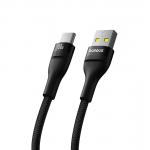 Cablu Baseus Flash 2, USB-A la USB-C, 100W, 5A, 1m, Negru 4 - lerato.ro
