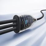 Cablu Baseus Flash Series 3, USB-C la 2xUSB-C,1xLightning, 100W, 3.5A, 480Mbps, 1.5m, Negru 10 - lerato.ro