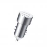 Incarcator si splitter auto Baseus CRDYQ-0S, 80W, 2xAC, 2xUSB-A, Silver 4 - lerato.ro