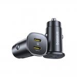 Incarcator auto Baseus GoTrip, 2xUSB-C, 30W, 3A, Negru 4 - lerato.ro