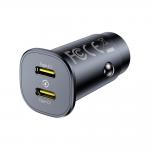 Incarcator auto Baseus GoTrip, 2xUSB-C, 30W, 3A, Negru 2 - lerato.ro