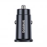 Incarcator auto Baseus GoTrip, 2xUSB-C, 30W, 3A, Negru 6 - lerato.ro