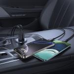 Incarcator auto Baseus GoTrip, 2xUSB-C, 30W, 3A, Negru 9 - lerato.ro