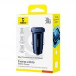 Incarcator auto Baseus GoTrip, 2xUSB-C, 30W, 3A, Negru 11 - lerato.ro