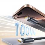 Cablu Baseus Dynamic 4 Pro, USB-C la USB-C, 100W, 5A, 480Mbps, 1m, Negru 8 - lerato.ro