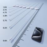 Cablu retractabil Baseus Free2Pull Mini, USB-C la USB-C, 100W, 480Mbps, 2m, Alb 14 - lerato.ro