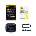 Casti bluetooth wireless TWS Baseus Bowie M2s Ultra, Bluetooth 5.4, Autonomie 7h, 635mAh, USB-C, Negru 7 - lerato.ro