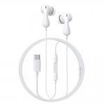 Casti audio cu microfon Baseus Encok CZ20, In-ear, Control pe fir, USB-C, Lungime cablu 1.1m, Alb 2 - lerato.ro