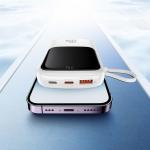 Baterie externa portabila Baseus Qpow, 10000 mAh, 5A, USB-C/Lightning/USB-A, Alb 12 - lerato.ro