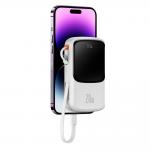Baterie externa portabila Baseus Qpow, 10000 mAh, 5A, USB-C/Lightning/USB-A, Alb 8 - lerato.ro