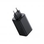 Incarcator retea Baseus GaN6 Pro, 2xUSB-A, 2xUSB-C, 100W, Negru 4 - lerato.ro