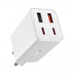 Incarcator retea Baseus GaN6 Pro, 2xUSB-A, 2xUSB-C, 100W, Alb 2 - lerato.ro