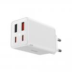 Incarcator retea Baseus GaN6 Pro, 2xUSB-A, 2xUSB-C, 100W, Alb 3 - lerato.ro