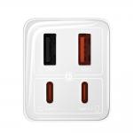 Incarcator retea Baseus GaN6 Pro, 2xUSB-A, 2xUSB-C, 100W, Alb 6 - lerato.ro