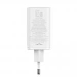 Incarcator retea Baseus GaN6 Pro, 2xUSB-A, 2xUSB-C, 100W, Alb 8 - lerato.ro