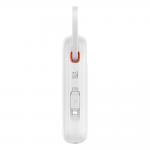 Baterie externa portabila Baseus Qpow2, 20000mAh, 22.5W, USB-C, Cablu USB-C, Cablu Lightning, Display LED, Alb 4 - lerato.ro