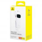 Baterie externa portabila Baseus Qpow2, 20000mAh, 22.5W, USB-C, Cablu USB-C, Cablu Lightning, Display LED, Alb 10 - lerato.ro