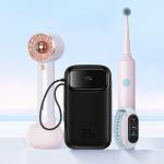 Baterie externa portabila Baseus Qpow2, 20000mAh, 22.5W, USB-C, Cablu USB-C, Cablu Lightning, Display LED, Negru 14 - lerato.ro