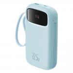 Baterie externa portabila Baseus Qpow2, 20000mAh, 22.5W, USB-C, Cablu USB-C, Cablu Lightning, Display LED, Albastru 6 - lerato.ro