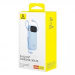 Baterie externa portabila Baseus Qpow2, 20000mAh, 22.5W, USB-C, Cablu USB-C, Cablu Lightning, Display LED, Albastru 10 - lerato.ro