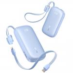 Baterie externa portabila EnerFill FC21 Qpow3 Ultra, 20000mAh, 22.5W, USB-C, Cablu USB-C, Cablu Lightning, Display LED, Albastru 3 - lerato.ro