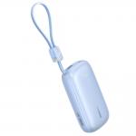 Baterie externa portabila EnerFill FC21 Qpow3 Ultra, 20000mAh, 22.5W, USB-C, Cablu USB-C, Cablu Lightning, Display LED, Albastru 4 - lerato.ro