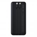 Baterie externa portabila Baseus Lipow, 10000 mAh, 22.5W, 3A, 1xUSB-C, 1xUSB-A, 1xCablu USB-C, 1x Cablu Lightning, Negru 3 - lerato.ro