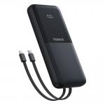Baterie externa portabila Baseus Lipow, 10000 mAh, 22.5W, 3A, 1xUSB-C, 1xUSB-A, 1xCablu USB-C, 1x Cablu Lightning, Negru 6 - lerato.ro