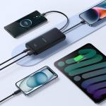 Baterie externa portabila Baseus Lipow, 10000 mAh, 22.5W, 3A, 1xUSB-C, 1xUSB-A, 1xCablu USB-C, 1x Cablu Lightning, Negru 11 - lerato.ro