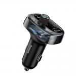 Incarcator auto Baseus S-09 cu transmitator FM si Bluetooth, 2x USB, 3.4A, Slot MicroSD, Negru 2 - lerato.ro