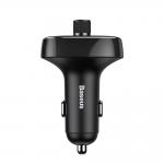 Incarcator auto Baseus S-09 cu transmitator FM si Bluetooth, 2x USB, 3.4A, Slot MicroSD, Negru 3 - lerato.ro