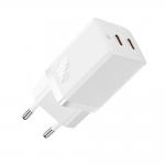 Incarcator retea Baseus GaN5 Pro, 2xUSB-C, 40W, Alb 2 - lerato.ro