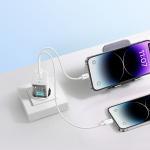 Incarcator retea Baseus GaN5 Pro, 2xUSB-C, 40W, Alb 11 - lerato.ro