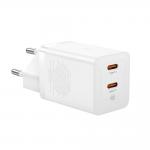 Incarcator retea Baseus GaN5 Pro, 2xUSB-C, 40W, White 5 - lerato.ro