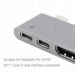 Adaptor HUB aluminiu 5-in-1 Baseus Dual USB Type-C - 2x USB Type-C, 2x USB 3.0, 1x HDMI 5 - lerato.ro