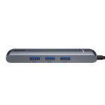 Adaptor HUB aluminiu 6-in-1 Baseus USB Type-C - 1x USB Type-C, 3x USB 3.0, 1x HDMI, 1x LAN 4 - lerato.ro