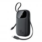 Baterie externa portabila EnerFill FC31 Qpow3 Ultra, 20000mAh, 45W, USB-C, Cablu USB-C, Cablu Lightning, Display LED, Negru 3 - lerato.ro