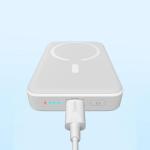 Baterie externa portabila Baseus Magnetic Mini, 10000 mAh, USB-C, Compatibila MagSafe, Wireless 15W, Cablu USB-C 50 cm inclus, Alb 13 - lerato.ro