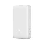 Baterie externa portabila Baseus Magnetic Mini, 10000 mAh, USB-C, Compatibila MagSafe, Wireless 15W, Cablu USB-C 50 cm inclus, Alb 3 - lerato.ro