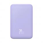 Baterie externa portabila Baseus Magnetic Mini, 20000 mAh, 20W, Wireless 15W, USB-C, Mov 11 - lerato.ro