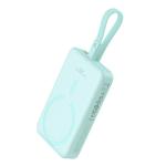 Baterie externa portabila Baseus Magnetic Mini, 10000 mAh, 20W, USB-C, Wireless 15W, Cablu Lightning integrat, Albastru 2 - lerato.ro