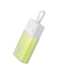 Baterie externa portabila Baseus Popsicle, 5200 mAh, 20W, USB-C, Cablu Lightning integrat, Alb/Verde 6 - lerato.ro