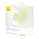 Baterie externa portabila Baseus Popsicle, 5200 mAh, 20W, USB-C, Cablu Lightning integrat, Alb/Verde 5 - lerato.ro