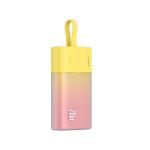 Baterie externa portabila Baseus Popsicle, 5200 mAh, 20W, USB-C, Cablu Lightning integrat, Galben/Roz 5 - lerato.ro
