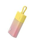 Baterie externa portabila Baseus Popsicle, 5200 mAh, 20W, USB-C, Cablu Lightning integrat, Galben/Roz 6 - lerato.ro