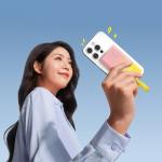 Baterie externa portabila Baseus Popsicle, 5200 mAh, 20W, USB-C, Cablu Lightning integrat, Galben/Roz 10 - lerato.ro