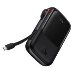 Baterie externa portabila Baseus Qpow Digital Display, 10000 mAh, 22.5W, USB/USB-C, Cablu USB-C integrat, Negru 11 - lerato.ro