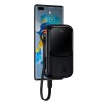 Baterie externa portabila Baseus Qpow Digital Display, 10000 mAh, 22.5W, USB/USB-C, Cablu USB-C integrat, Negru 10 - lerato.ro