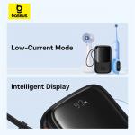 Baterie externa portabila Baseus QPow Pro Plus, 10000 mAh, 22.5W, Display, USB/USB-C, Cablu USB-C integrat, Negru 14 - lerato.ro