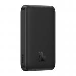 Baterie externa portabila Baseus Magnetic Mini, 6000 mAh, USB-C, 20W, Wireless 15W, Cablu USB-C inclus, Negru 8 - lerato.ro